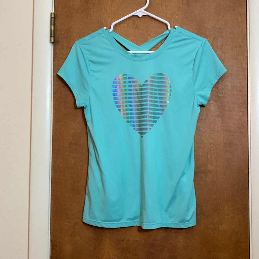 mta sports, color teal, crossed in the back